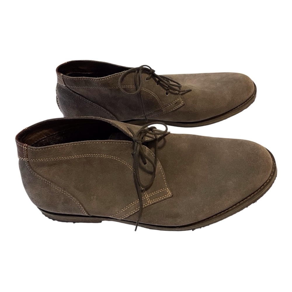 Johnston & Murphy Chukka Casual Boots Lace Up Men’s Size 13 Gray Suede - Picture 6 of 13